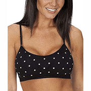 Coobie Womens Scoopneck Bra Full Size-Polka Dot(Blk/wht) Bras & Bra Sets