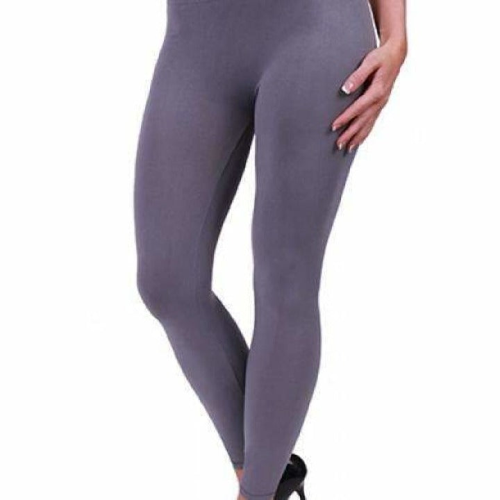 Coobie Womens Seamless Ankle Leggings Medium Grey / One (0-10) Leggings