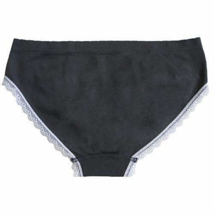 Coobie Womens Seamless Bikini Panties Black Underwear