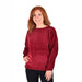 Ethyl Womens The Amari-Garland Chenille Boat Neck Sweater S / Burgundy Sweaters