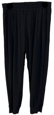 Nally & Millie Ladies' Black French Terry Pull On Sweatpants with Pockets - L and L Stuff