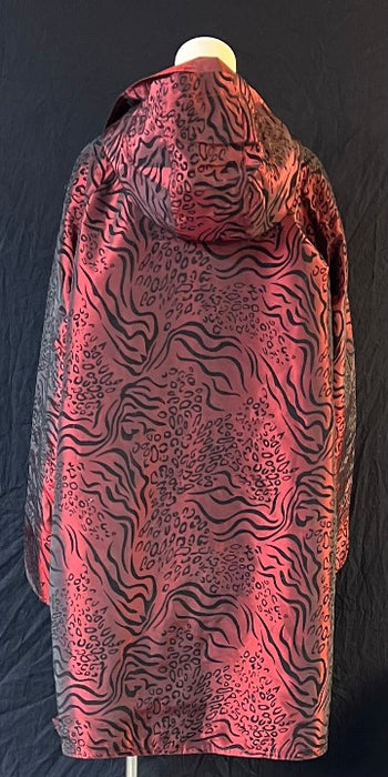 Oopéra Ladies' Reversible Metallic Tiger Print Raincoat