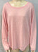 Nally & Millie Ladies' Pink Crew Neck Long Sleeve Rounded Hem Top - L and L Stuff