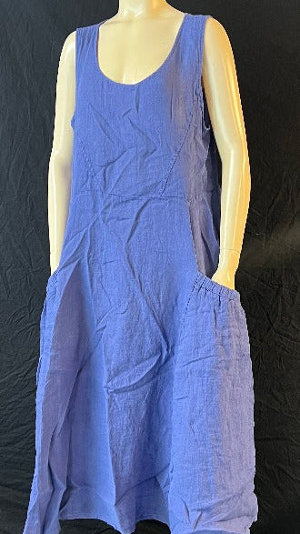 Luca Vanucci Ladies' Stunning Linen Maxi Dress 3253 - L and L Stuff