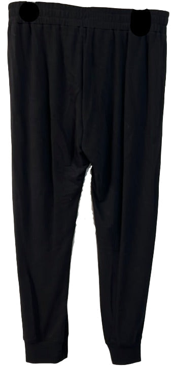 Nally & Millie Ladies' Black French Terry Pull On Sweatpants with Pockets - L and L Stuff