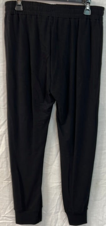 Nally & Millie Ladies' Black French Terry Pull On Sweatpants with Pockets - L and L Stuff