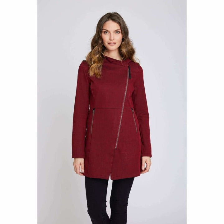 Mia Melon Houston Rain Jacket Small / Oxblood Red Coats & Jackets