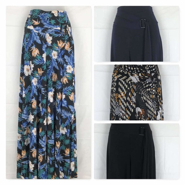 Modern Touch Womens Sash Waist Wide Leg Palazzo Pants Pants & Shorts