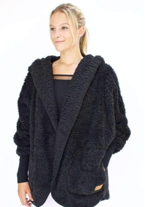 Nordic Beach Soft Cozy Body Wrap Black Licorice Scarves & Wraps