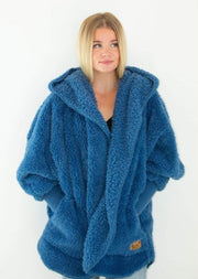 Nordic Beach Soft Cozy Body Wrap Blue Bird Scarves & Wraps