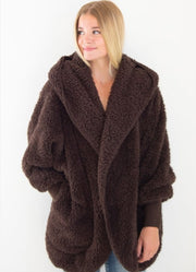Nordic Beach Soft Cozy Body Wrap Dark Chocolate Scarves & Wraps