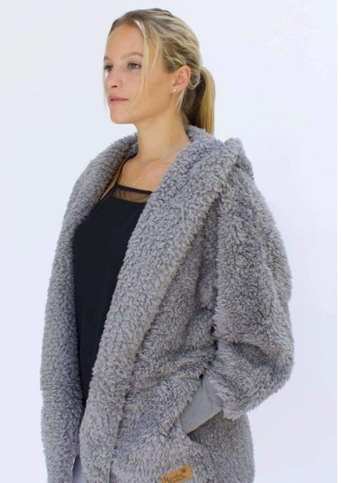 Nordic Beach Soft Cozy Body Wrap Grey Kitten Scarves & Wraps