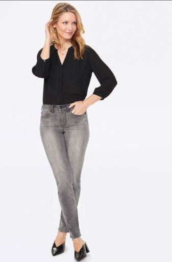 MAWCLOS Women Fake Jeans High Waist Faux Denim Pant Slim Leg Plus