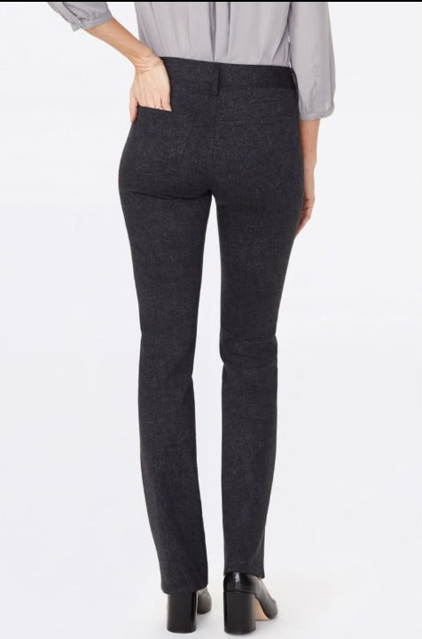 Nydj Womens Marilyn Straight Pants In Ponte Knit Herringbone Heights Jeans