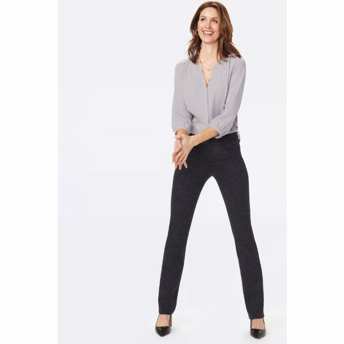 NYDJ Women's Ponte Trouser Pant, black, 10 at  Women's Clothing store