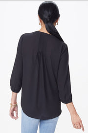 Nydj Womens Pintuck Blouse Tops & Blouses