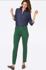 Nydj Womens Sheri Slim Jeans In Sueded Sateen 6 Jeans