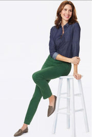 Nydj Womens Sheri Slim Jeans In Sueded Sateen Jeans