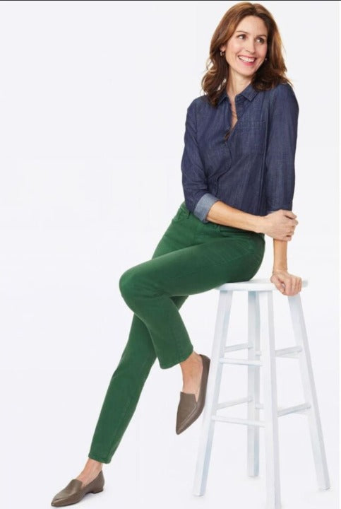 Nydj Womens Sheri Slim Jeans In Sueded Sateen Jeans