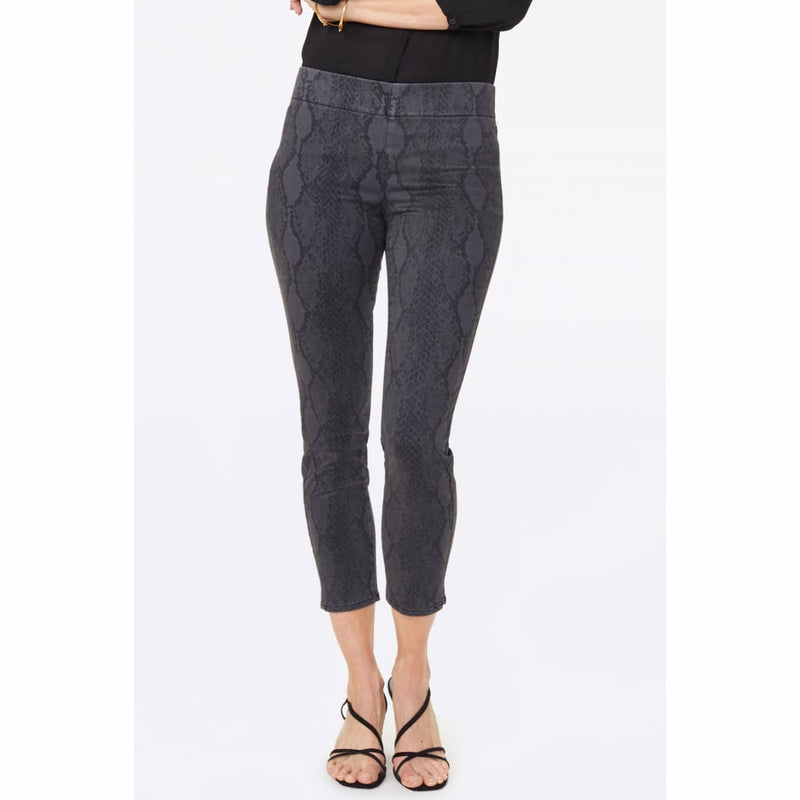 Nydj Womens Skinny Ankle Pull-On Jeans With Slit Diamond Back Print Jeans
