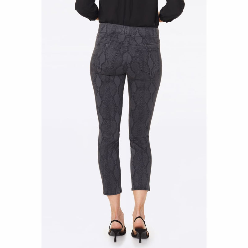 Nydj Womens Skinny Ankle Pull-On Jeans With Slit Diamond Back Print Jeans