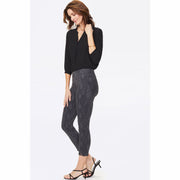 Nydj Womens Skinny Ankle Pull-On Jeans With Slit Diamond Back Print Jeans