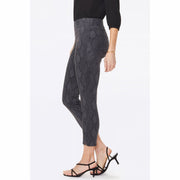 Nydj Womens Skinny Ankle Pull-On Jeans With Slit Diamond Back Print Jeans