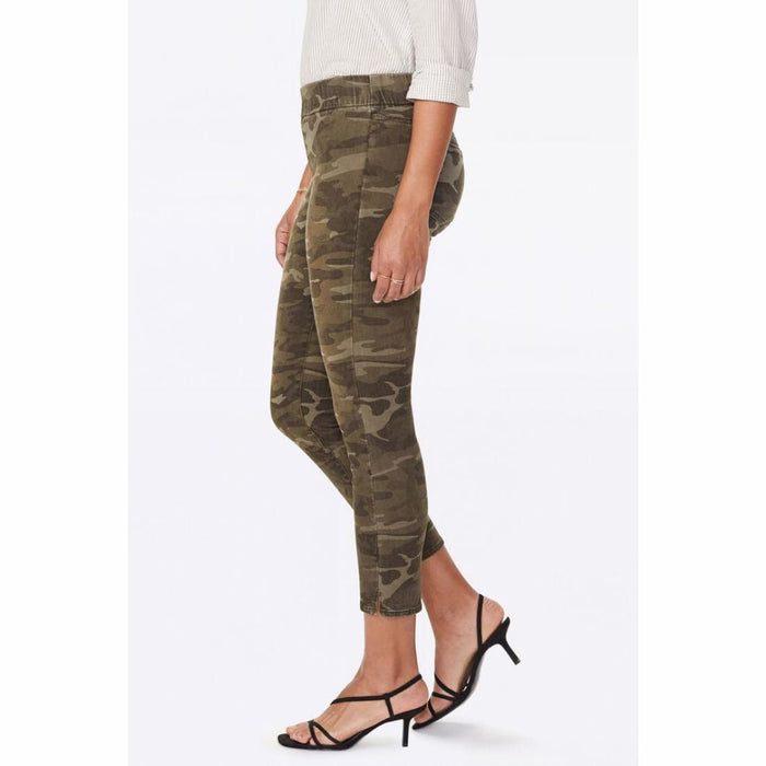 Nydj Womens Skinny Ankle Pull-On Jeans With Slit Style (Camo) Jeans