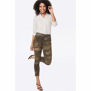 Nydj Womens Skinny Ankle Pull-On Jeans With Slit Style (Camo) Jeans