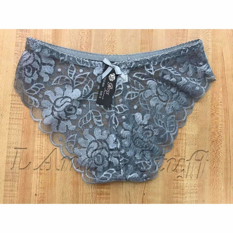 Rose Intimate Womens Lace Panties Regular / S / Silver Panties