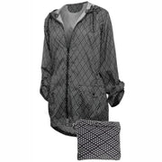 Shedrain Womens Hi-Lo Packable Rain Jacket S / Diamond Dot Outerwear