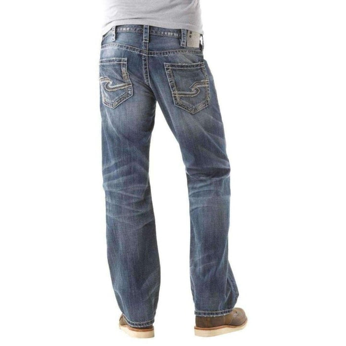 Brand - Symbol Men's Relaxed Jeans (SY-SB-CL-RN-208_Dk Grey-3_42) :  : Fashion