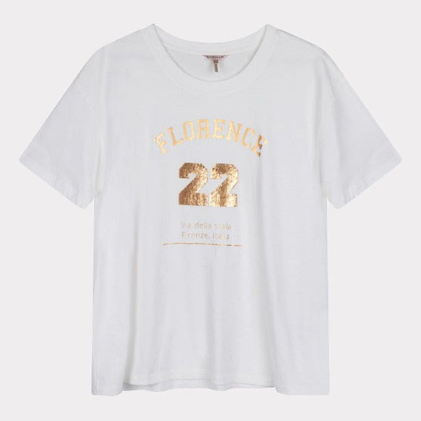 ESQIALO LADIES' T-SHIRT SEQUINS "FLORENCE" - L and L Stuff
