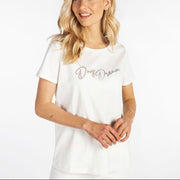 ESQUALO LADIES' T-SHIRT STRASS "DAY DREAM" - L and L Stuff