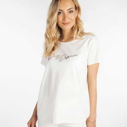 ESQUALO LADIES' T-SHIRT STRASS "DAY DREAM" - L and L Stuff
