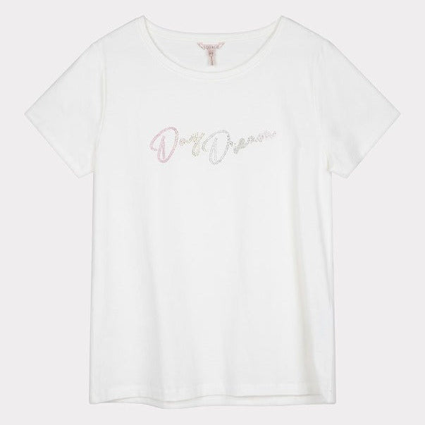 ESQUALO LADIES' T-SHIRT STRASS "DAY DREAM" - L and L Stuff