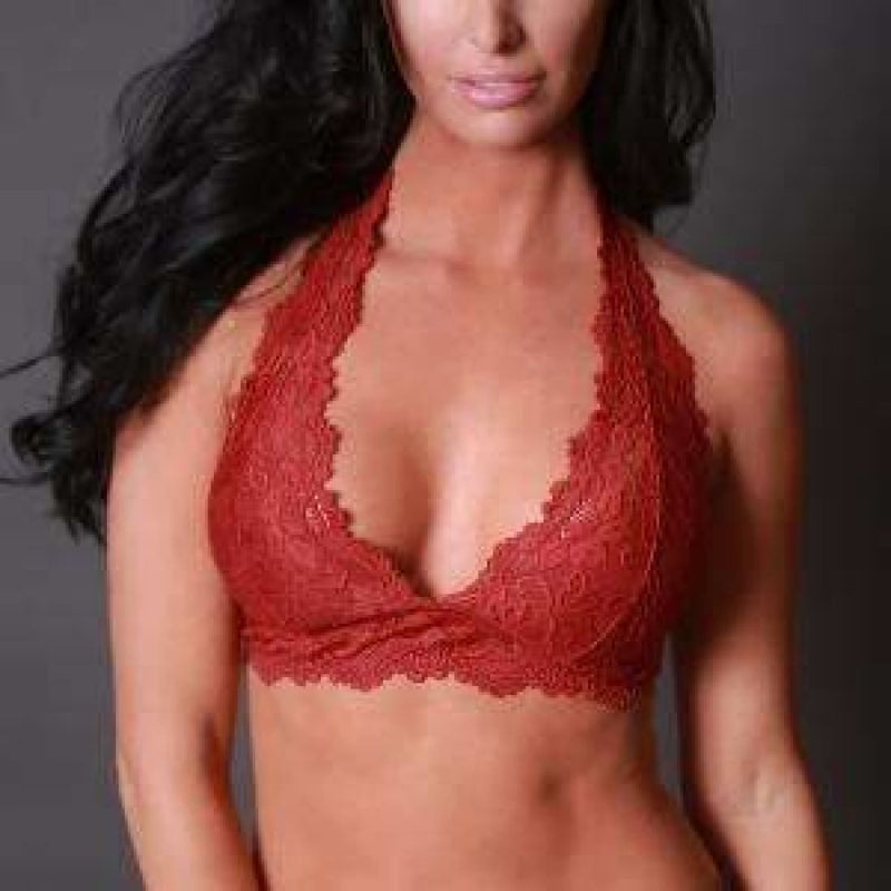 Undie Couture Halter Lace Bralette Bras & Bra Sets