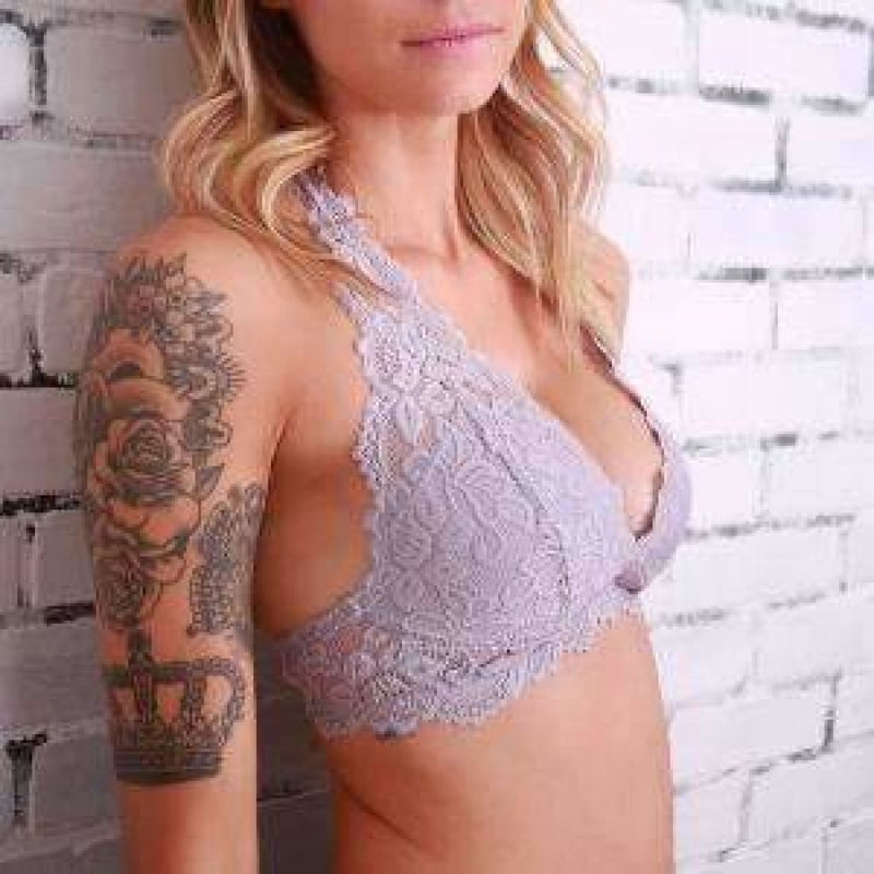 Undie Couture Halter Lace Bralette Bras & Bra Sets