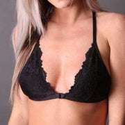 Undie Couture Triangle Racerback Lace Bralette Small / Black Bras & Bra Sets