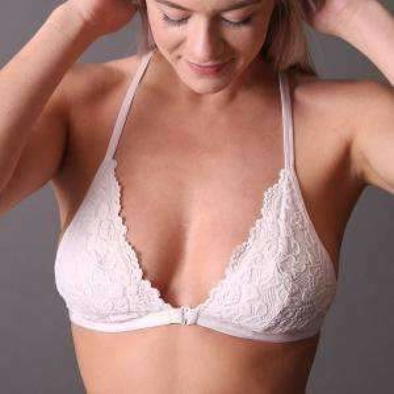 Undie Couture Triangle Racerback Lace Bralette Small / Rose Bras & Bra Sets