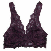 Undie Couture Wide Strap Lace Bralette Small / Plum Bras & Bra Sets