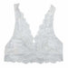 Undie Couture Wide Strap Lace Bralette Small / White Bras & Bra Sets