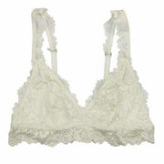 Undie Couture Womens Classic Lace Bralette Small / White Bras & Bra Sets