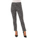 Up! Pants Slim Ankle Pants Flatten And Flatter Style 66576 Techno Chanel Color Black/white Pants