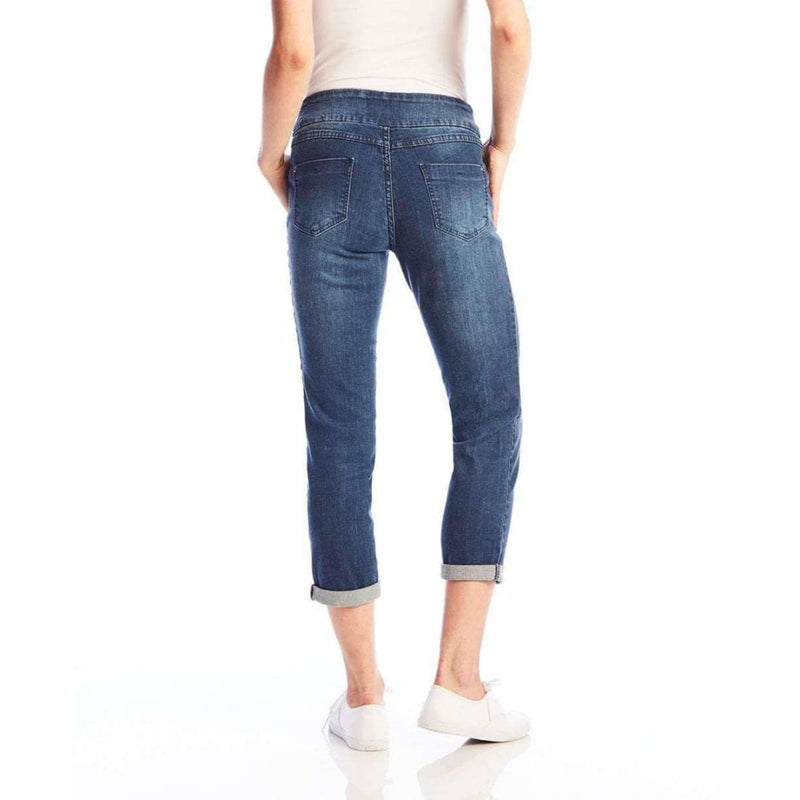 Up! Pants Womens Denim Crop Pull On Pants Pants