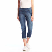 Up! Pants Womens Denim Crop Pull On Pants Pants