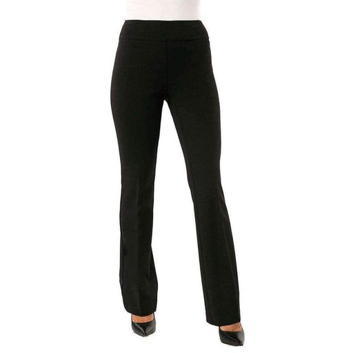 Up! Womens Boot Stretch Crepe Pants Flatten And Flatter Style 65249 Color Black Pants
