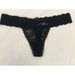 Womens Undie Couture Lace Thong Xs/s / Black Panties