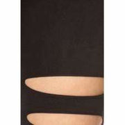 Yelete Ladies Black Ripped Skinny Leggings Leggings