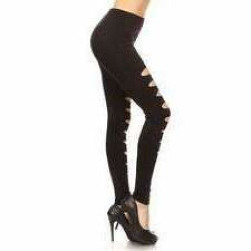 Yelete Women's Leggings size S Black Active Faux Leather Moto Exercise  Athletic